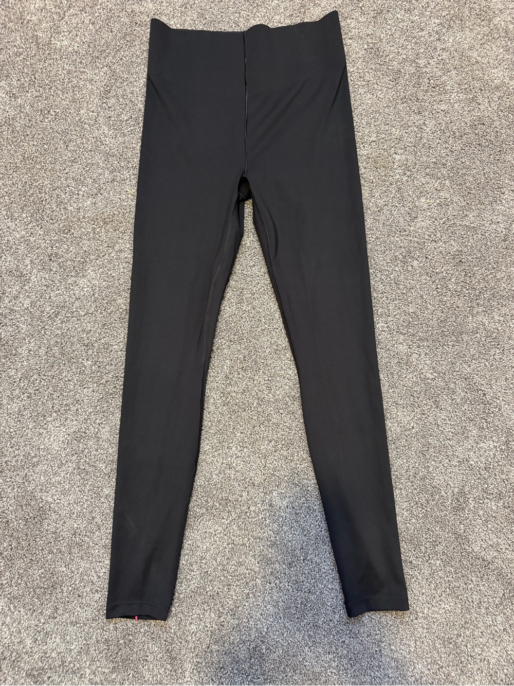 Savage X Fenty Black High-Waisted Leggings with Pink Detail - Size Medium